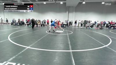 92 lbs Cons. Round 2 - Gage Runnels, Interior Grappling Academy vs Julian Burgett, Fishers Wrestling Club