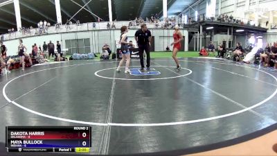 100 lbs Round 2 (8 Team) - Dakota Harris, Oklahoma vs Maya Bullock, Indiana