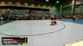 215 lbs Cons. Round 3 - Wyatt McCullough, Pleasant Grove vs David Rapp Jr, Central