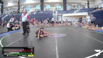 55 lbs Cons. Round 2 - Roman Rodriguez, Unattached vs Charleigh Richardson, The Storm Wrestling Center
