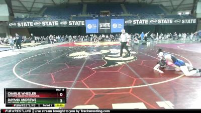 115 lbs Quarterfinal - Dayana Andrews, Mat Demon Wrestling Club vs Charlie Wheeler, Mat Rats Rebooted Wrestling