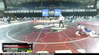 115 lbs Quarterfinal - Dayana Andrews, Mat Demon Wrestling Club vs Charlie Wheeler, Mat Rats Rebooted Wrestling