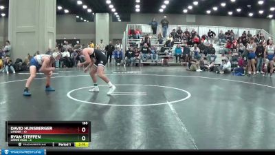 165 lbs Placement Matches (16 Team) - Ryan Steffen, Upper Iowa vs David Hunsberger, Lander