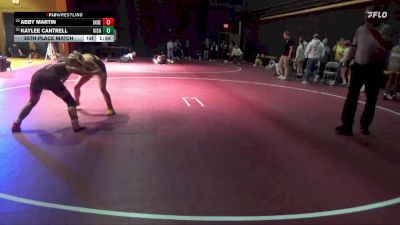 115 lbs 25th Place Match - Abby Martin, Independence vs Kaylee Cantrell, Vinton-Shellsburg