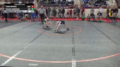 90_B lbs Consi Of 8 #2 - Jake Sparks, Connellsville vs Elijah Santiago, Dieruff