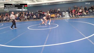 133 lbs Quarterfinal - Jacob Strausbaugh, Mary vs Teagan Block, Northern State
