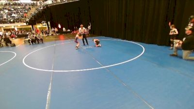 Boys 3rd-4th Grade - 77 Cons. Round 2 - Hunter Septer, Moyer Elite Wrestling vs Anakin Baum, Iowa