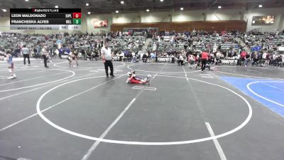 55 lbs Consolation - Leon Maldonado, Suples vs Francheska Alves, Willows Wrestling