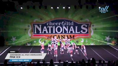 Greensboro All Star Cheerleading - Pink Ice [2023 L2 Youth - Medium] 2023 CANAM Grand Nationals