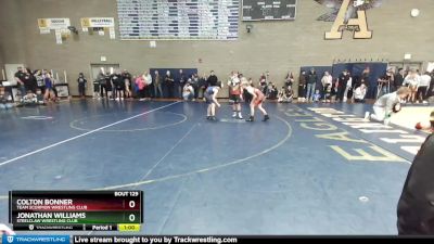 82 lbs Cons. Round 2 - Colton Bonner, Team Scorpion Wrestling Club vs Jonathan Williams, Steelclaw Wrestling Club