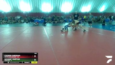 144 lbs Round 4 (16 Team) - Dominic Swetlik, Denmark vs Cooper Sheeran, Rochester Century