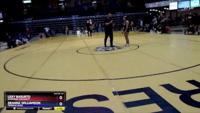 130 lbs Semifinal - Lexy Basurto, Schreiner University vs Deanna Williamson, Trinidad State