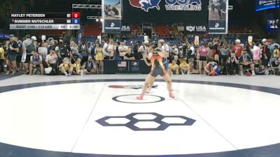 110 lbs Champ. Rd Of 32 - Hayley Petersen, Montana vs Summer Mutschler, Maryland