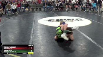 55 lbs 2nd Wrestleback (8 Team) - Ronin Webber, Beast Mode vs Trey Bell, Minions Black (GA)