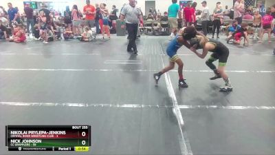 52 lbs Cons. Semi - Nikolai Prylepa-Jenkins, Crystal River Wrestling Club vs Nick Johnson, CC Grapplers