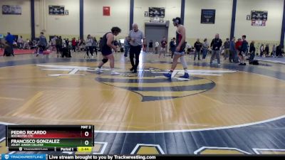 285 lbs Cons. Round 3 - Francisco Gonzalez, Joliet Junior College vs Pedro Ricardo, Rochester-CTC