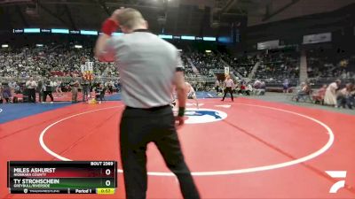 2A-182 lbs 5th Place Match - Ty Strohschein, Greybull/Riverside vs Miles Ashurst, Niobrara County