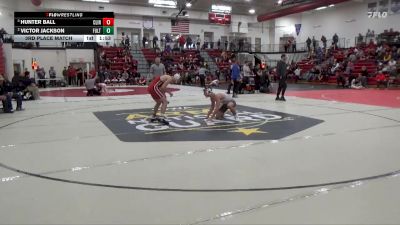 126 lbs 3rd Place Match - Hunter Ball, Clinton vs Victor Jackson, Fulton (H.S.)
