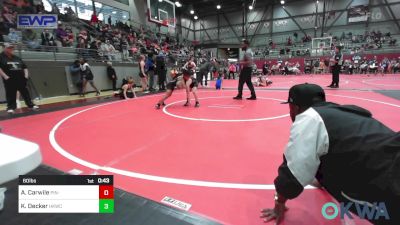 60 lbs Semifinal - AJ Carwile, Pin-King All Stars vs Kaden Decker, Henryetta Knights Wrestling Club