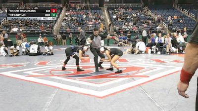 5A - 107 lbs Cons. Semi - Sarah Maddalena, Dixon vs Tiffany Lin, Smoky Mountain High School