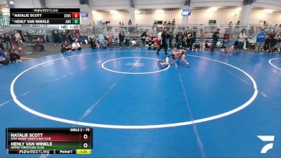 75 lbs Quarterfinal - Henly Van Winkle, Amped Wrestling Club vs Natalie Scott, Stay Sharp Wrestling Club