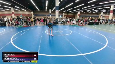 106 lbs Cons. Round 2 - Mia Garcia, Texas vs Noah Kovach, Cowboy/Cowgirl Wrestling Club