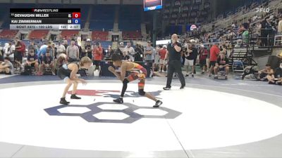 100 lbs Champ. Rd Of 32 - DeVaughn Miller, AL vs Kai Zimmerman, OR