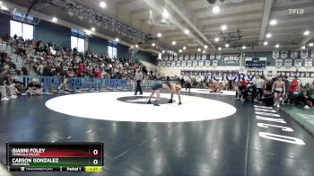 138 lbs Quarterfinal - Gianni Foley, Temecula Valley vs Carson Gonzalez, Chaparral