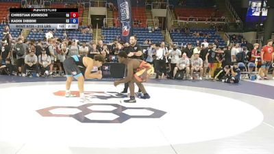 215 lbs Champ. Rd Of 128 - Christian Johnson, GA vs Kadin Dibbini, KS