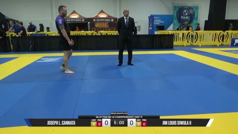 Jim Louis Siwula II vs Joseph L. Cannata 2026 Pan IBJJF Jiu-Jitsu No-Gi Championship