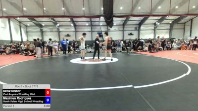 190 lbs Cons. Semis - Drew Disher, Port Angeles Wrestling Club vs Maximus Rodriguez, North Salem High School Wrestling