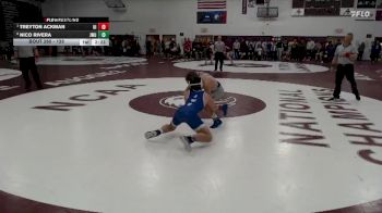 125 lbs 1st Place Match - Treyton Ackman, Upper Iowa vs Nico Rivera, Johnson & Wales