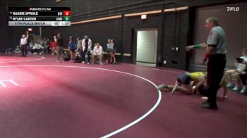 135 lbs 17th Place Match - Rylee Carter, Louisa-Muscatine vs Kassie Sprole, Waverly-Shell Rock