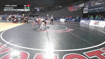 4A Boys 132 lbs Champ. Round 1 - Daniel Jackson, Madras Boys vs Tavin Mauck, St. Helens Boys