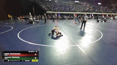 53 lbs 3rd Place Match - Dake Zwanziger, Iowa vs Moxon Demmon, Iowa