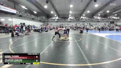 130 lbs Cons. Round 3 - Kraedon Harlow, Macon Youth Wrestling-AA  vs Azreil Tucker, Independence Youth Wrestling-AA