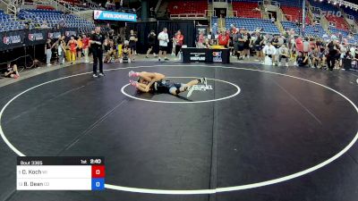 150 lbs Cons 8 #1 - Declan Koch, WI vs Brandon Dean, CO