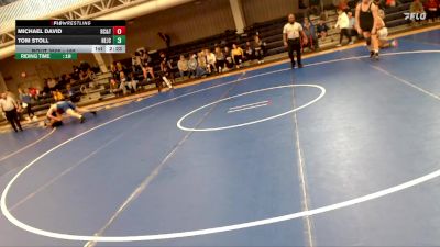 165 lbs Cons. Round 4 - Tom Stoll, Northeastern Junior College vs Michael David, Rochester Community & Tech. College