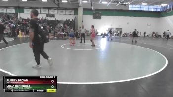 140 lbs Cons. Round 3 - Aubrey Brown, Prodigy Wrestling vs Lucia Henriquez, Purler Wrestling Academy