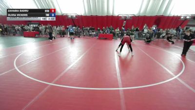 140 lbs Cons. Sub-quarters - Zahabia Badru, Beat The Streets Chicago vs Olivia Vickers, Team Missouri Select