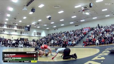 126 lbs Quarters & Wb (16 Team) - Dakota Sprunger, South Adams vs Silas Knapp, Tell City