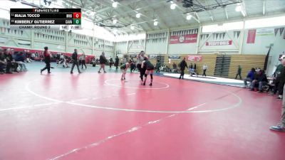 120 lbs Champ. Round 2 - Malia Tocco, Mendocino High School vs Kimberly Gutierrez, Castro Valley
