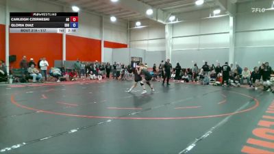 117 lbs 1st Place Match - Carleigh Czerneski, Adrian vs Gloria Diaz, Eastern Oregon