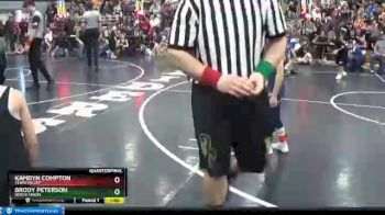 51 lbs Quarterfinal - Brody Peterson, North Union vs Kamdyn Compton, Teays Valley