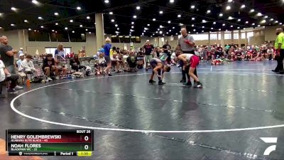 100 lbs Round 7 (8 Team) - Noah Flores, Blackman WC vs Henry Golembrewski, Alabama Elite Black