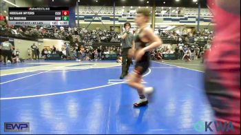 67 lbs Quarterfinal - Keegan Myers, Cushing vs Dj Reeves, Midwest City Bombers Youth Wrestling Club