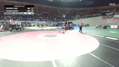 6A Boys 106 lbs Cons. Round 5 - Vaughn Graff, South Medford Boys vs Anthony Diaz, Oregon City Boys