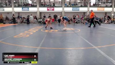 144-150 lbs Round 3 - Dempsey Atkinson, Rochelle Wrestling Club vs Cait Jones, Crystal Lake