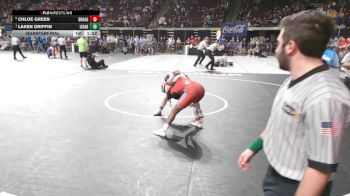 G 132 lbs Quarterfinal - Laken Griffin, Live Oak Girls vs Chloe Green, Broadmoor Girls