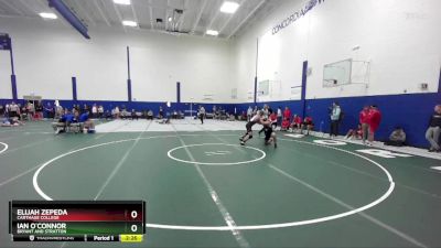 149 lbs Prelim - Ian O`Connor, Bryant And Stratton vs Elijah Zepeda, Carthage College